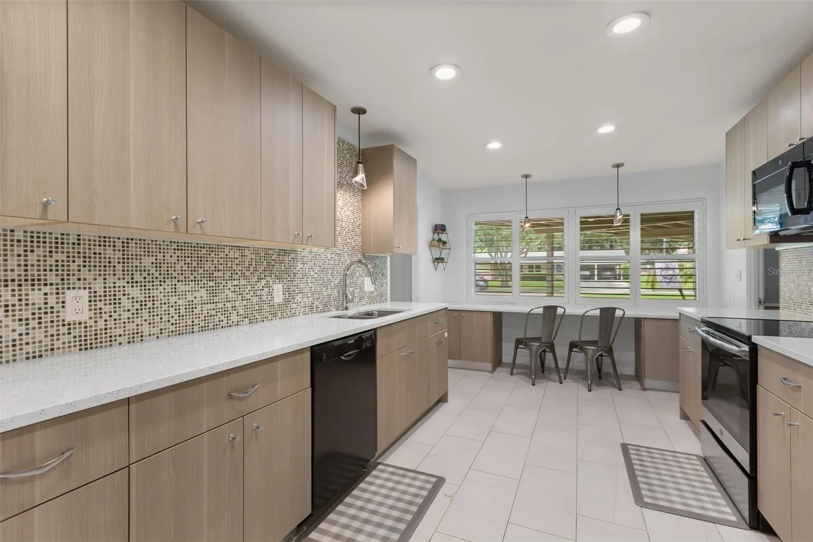 Wide Galley Style Kitchen