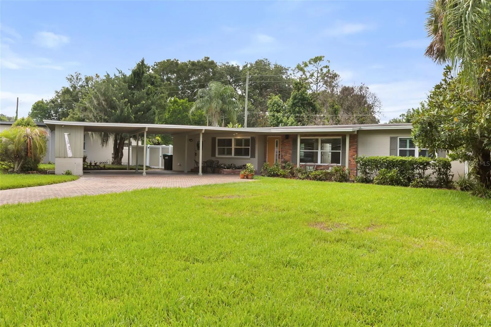Large front yard