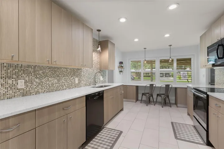 Wide Galley Style Kitchen