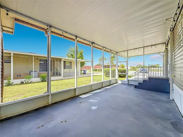 Screened patio