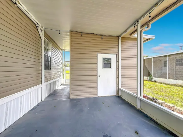 Screened patio