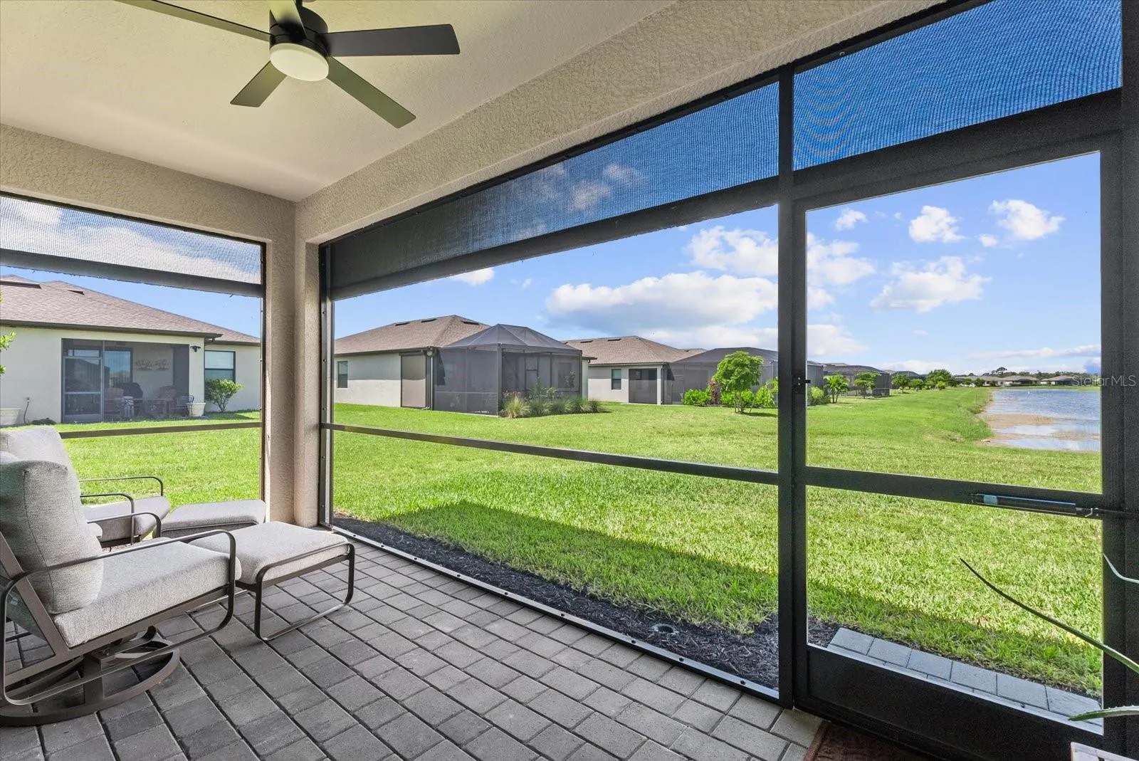 Lanai with Hurricane Shade