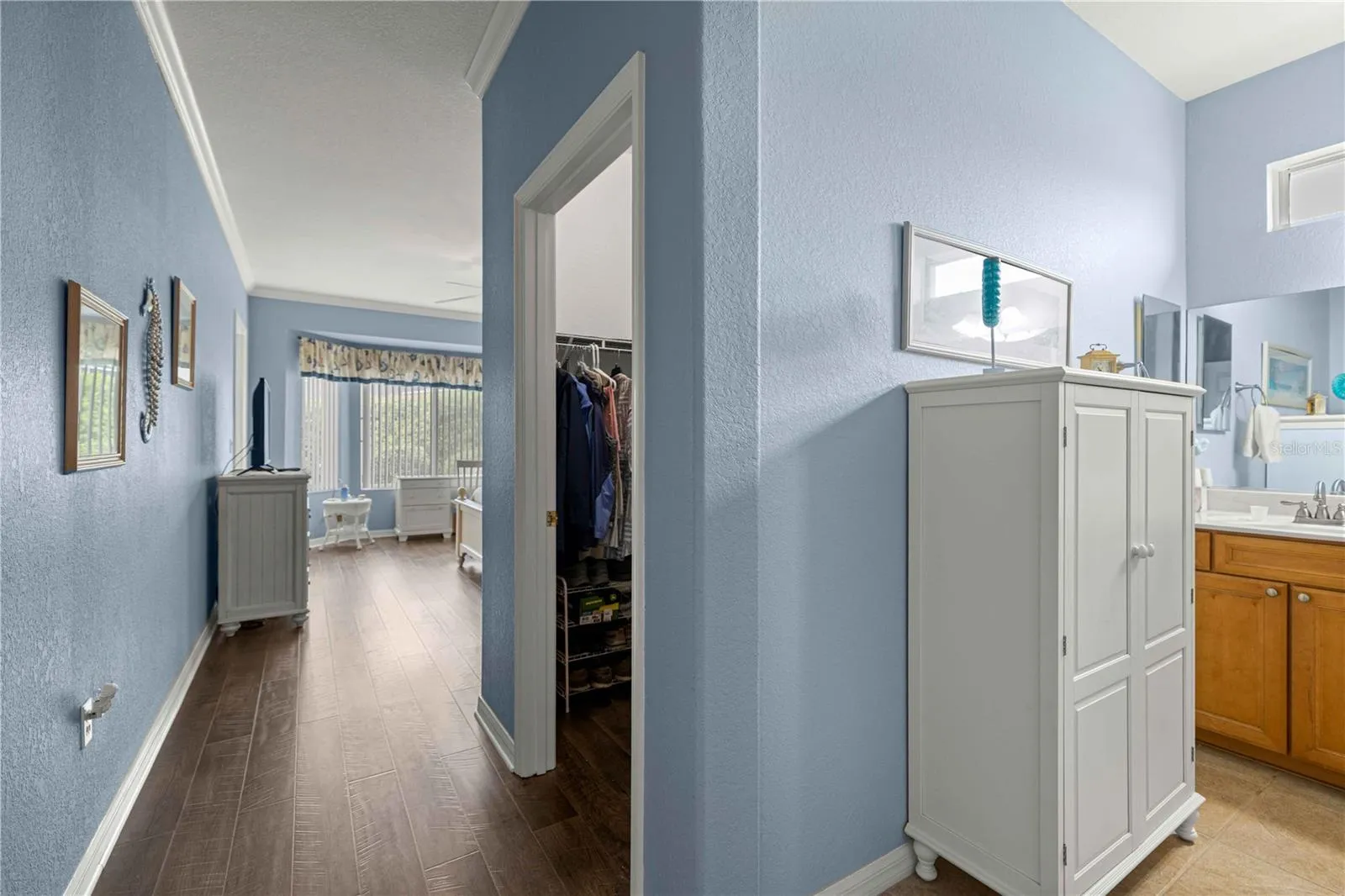 Hallway Entrance to Primary Bedroom and Bath