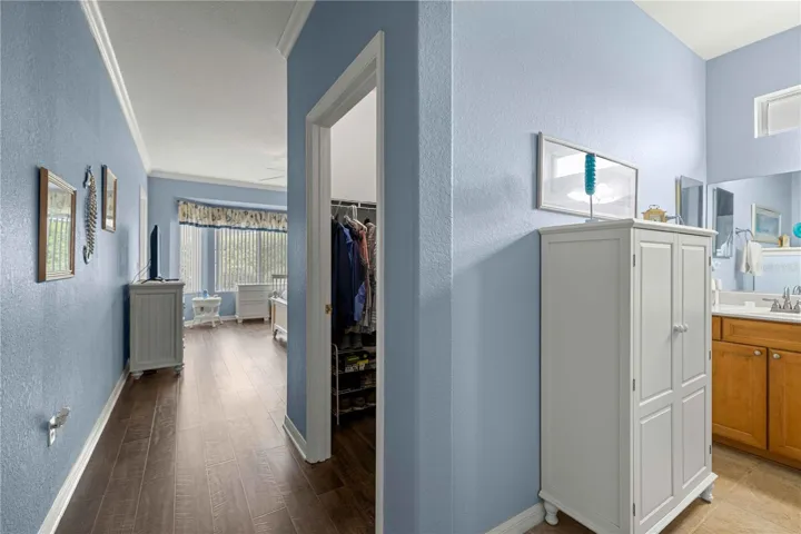 Hallway Entrance to Primary Bedroom and Bath