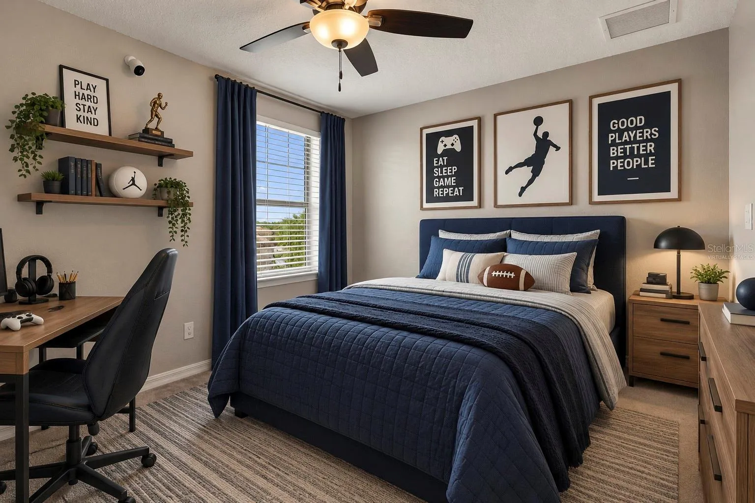 Virtually Staged Bedroom 4