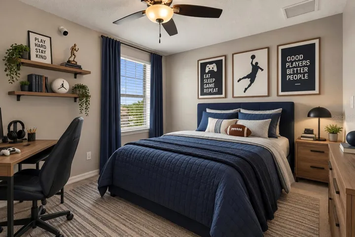 Virtually Staged Bedroom 4