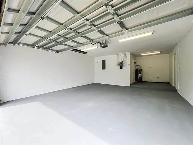 Spacious 2-car garage with plenty of room for storage