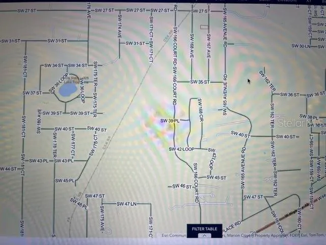 Property appraiser view red outline