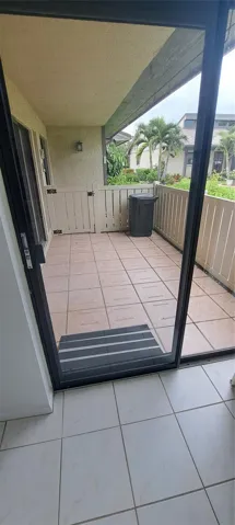Cover front patio off the kitchen and dining room