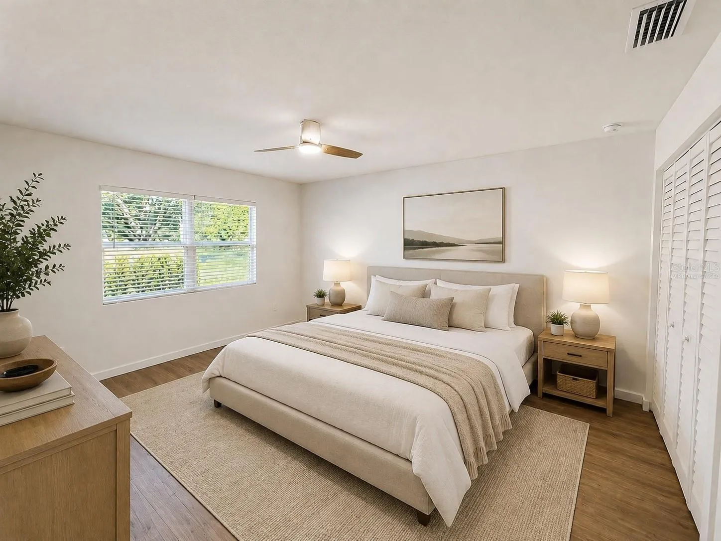 Virtually Staged Primary Bedroom