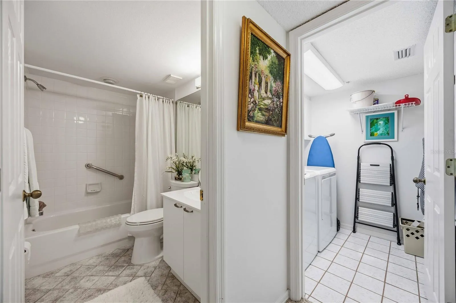 guest bath laundry room