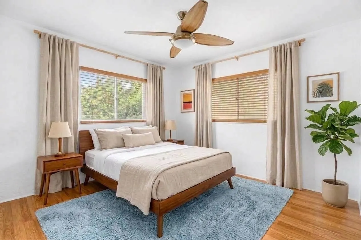 Bedroom two Virtually staged furniture