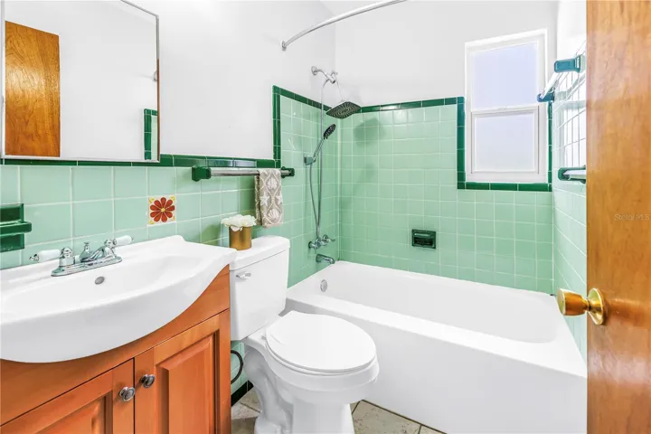 Bathroom showing window for natural light