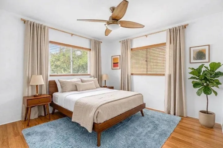 Bedroom two Virtually staged furniture