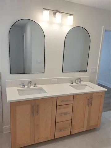 MASTER BATH DOUBLE SINK