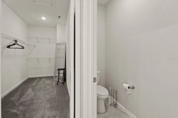 Oversized walk-in closet
