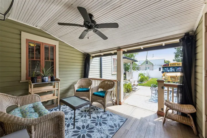 The courtyard connects the home's outdoor living areas while providing plenty of room for dining, gardening and entertaining.