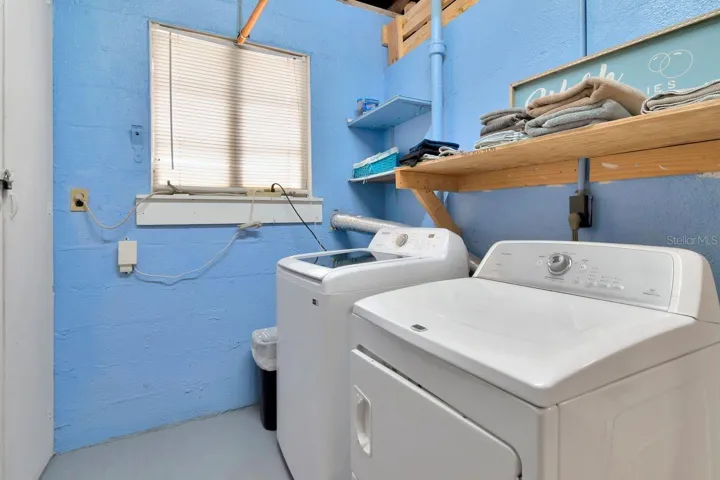 Inside laundry room