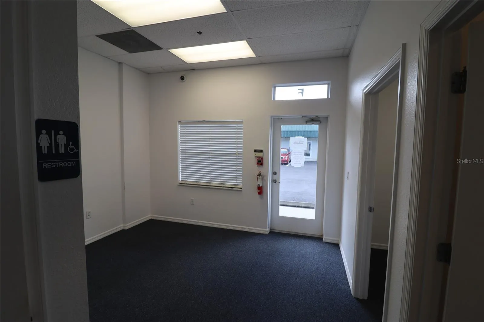 main area and front entry door
