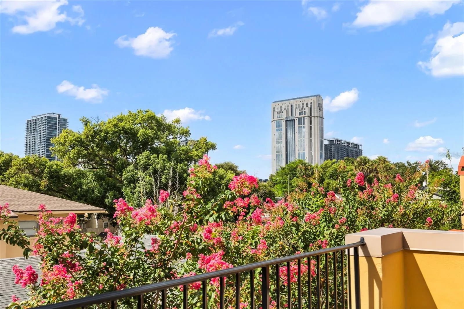 Primary private balcony overlooking Downtown