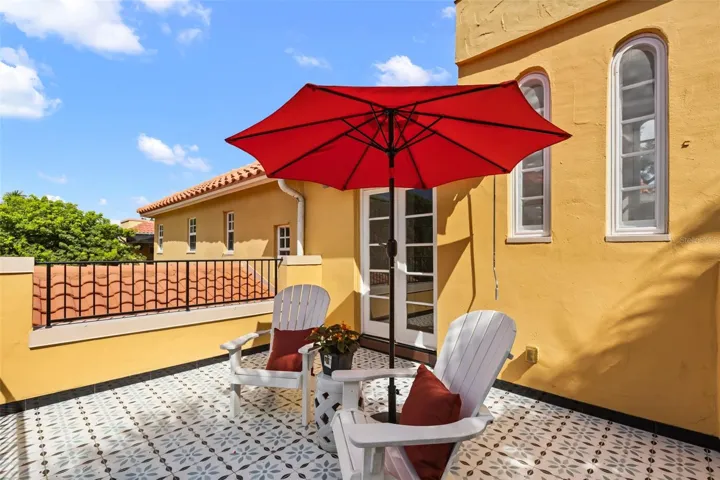 Primary private balcony overlooking Downtown