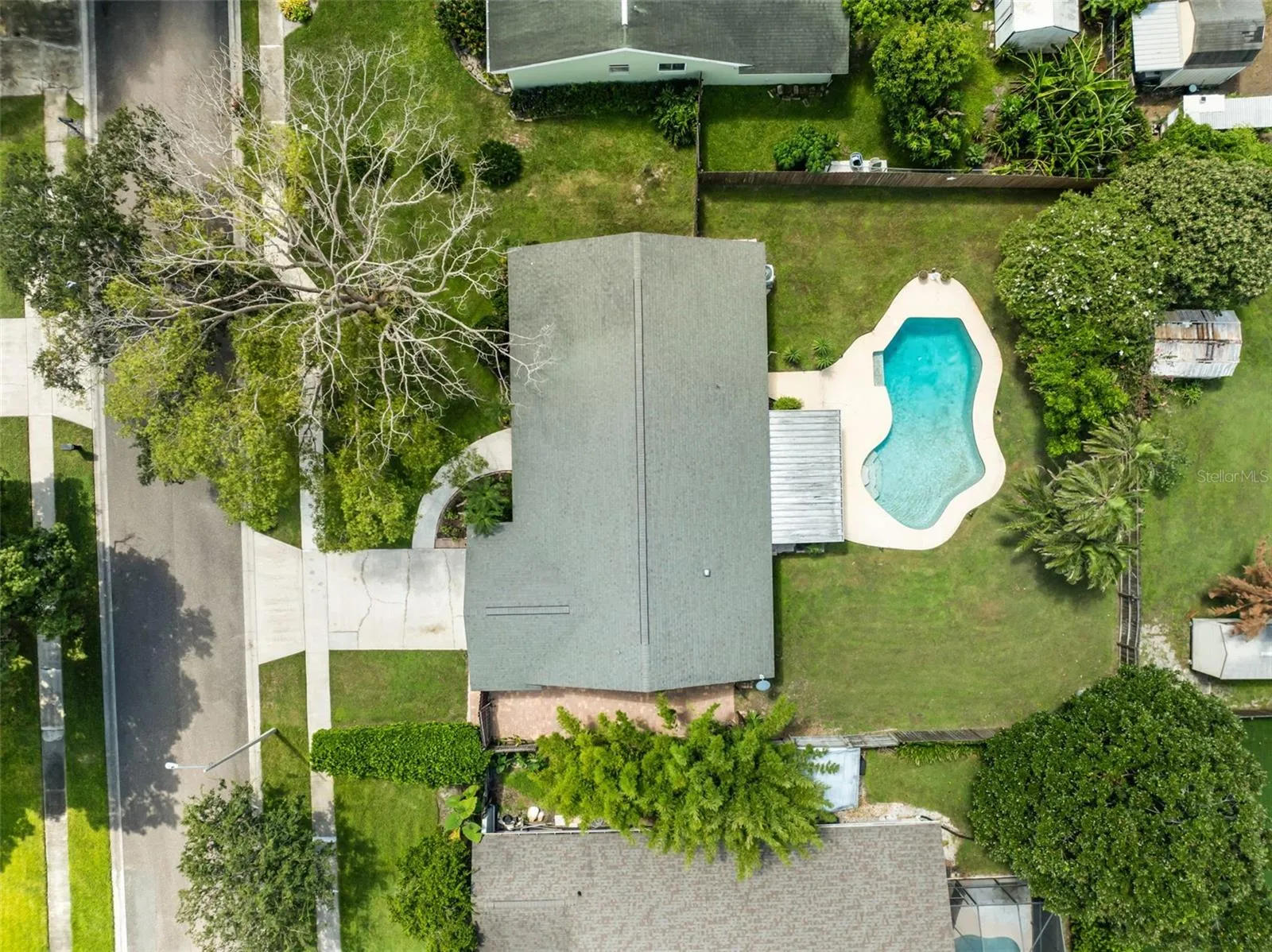.24 acre lot, private pool.