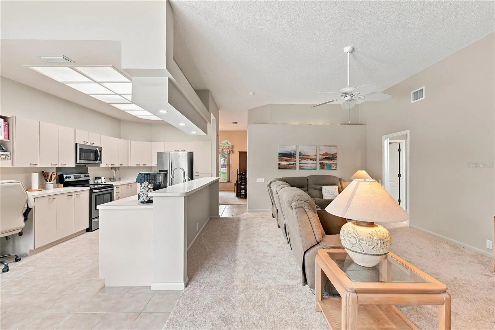 Kitchen Area & Family Room