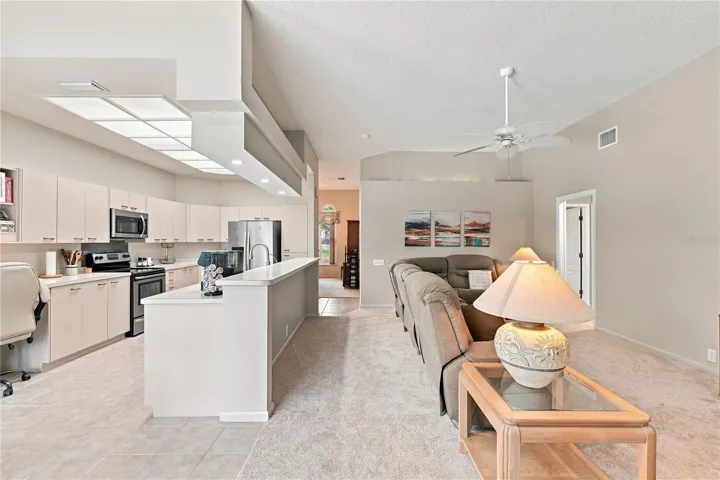 Kitchen Area & Family Room