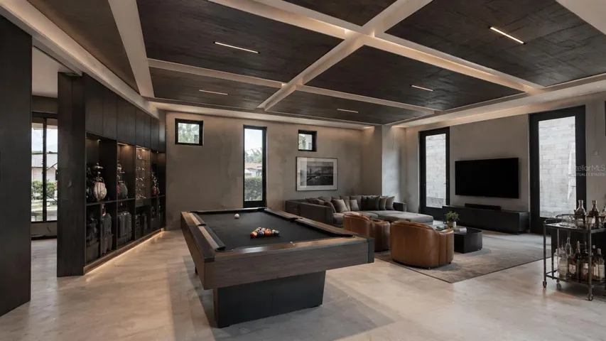 Mancave, virtually staged