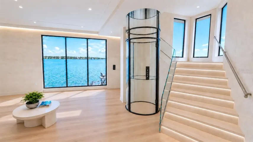Second floor entrance, virtually staged