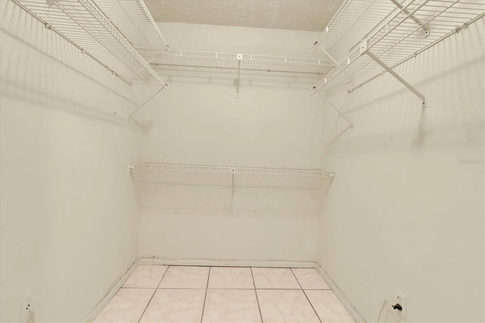 Walk-in closet in the primary bedroom