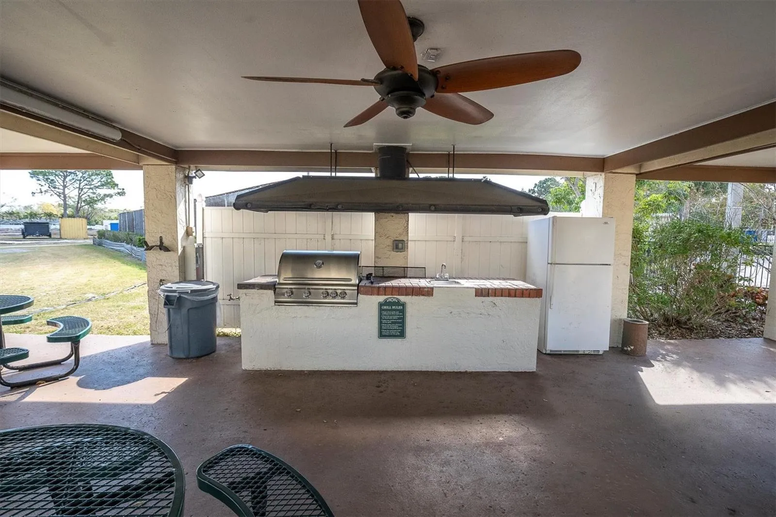 Community grill area