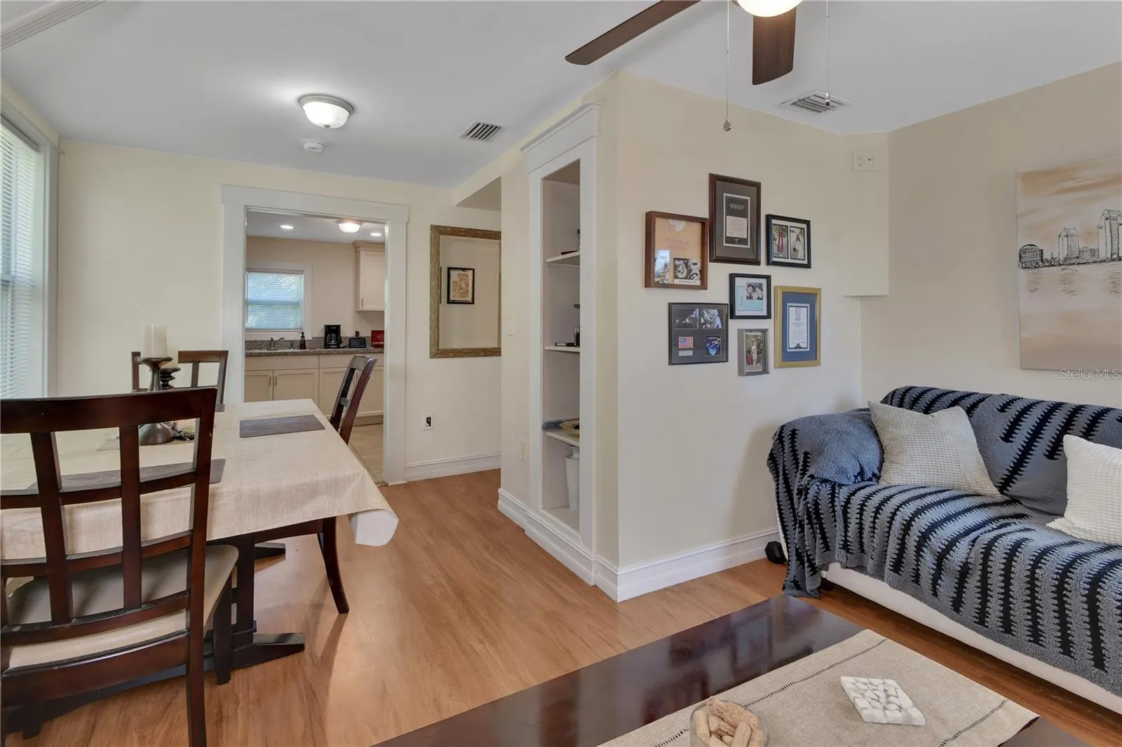 UPSTAIRS DINING AND LIVING ROOM