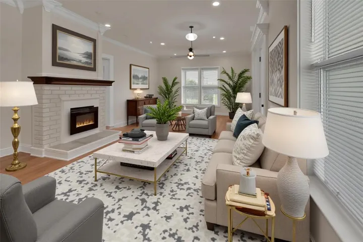 VIRTUALLY STAGED DOWN LIVING RM