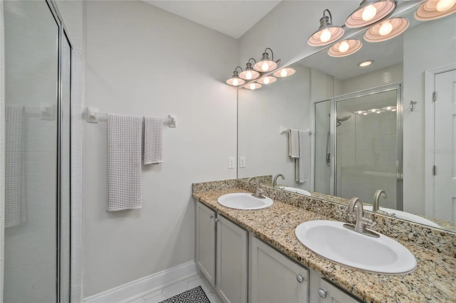 Primary Bath with Dual Sinks, Great Storage and Granite Counter Space
