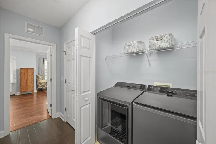 Laundry Closet with Full-Sized Washer/Dryer