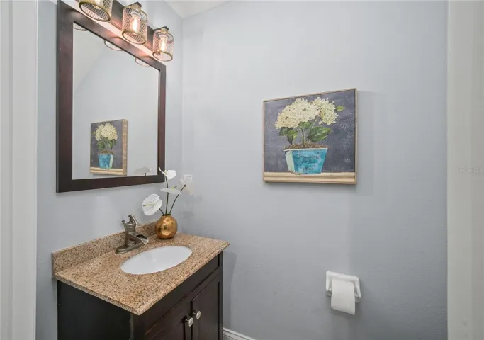 Convienent Half Bath on 1st Floor
