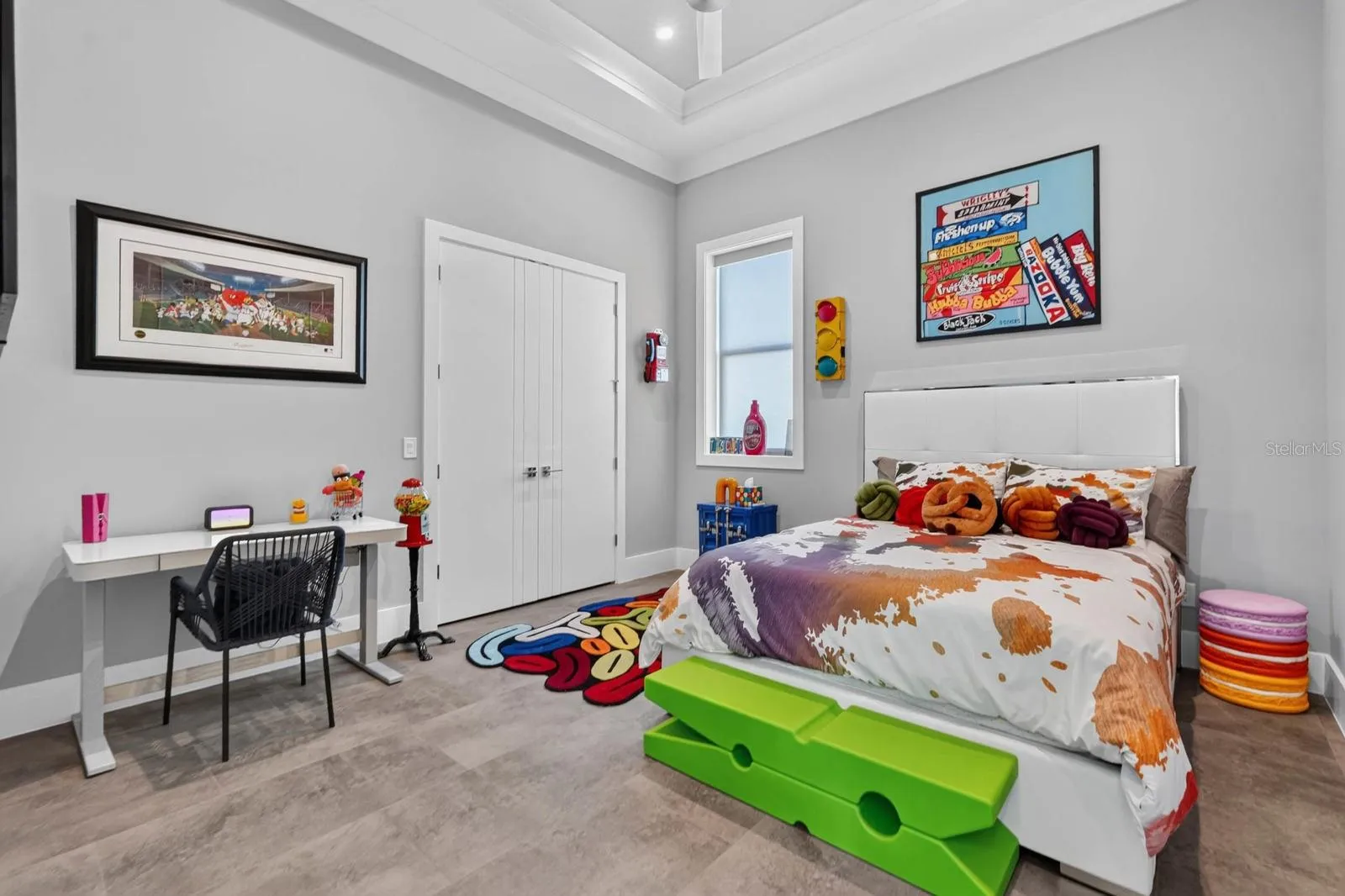 Room for everyone and each space still feels like its own. Another generously sized bedroom with high ceilings, great natural light and plenty of room to make it your own.