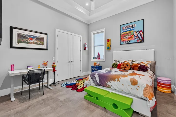 Room for everyone and each space still feels like its own. Another generously sized bedroom with high ceilings, great natural light and plenty of room to make it your own.