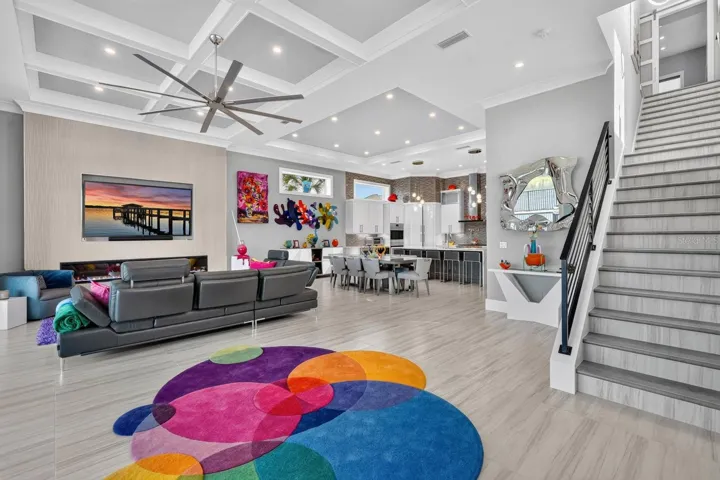 A refreshingly wide first-floor footprint creates an unexpected sense of space, giving the kitchen, dining and living areas room to breathe.