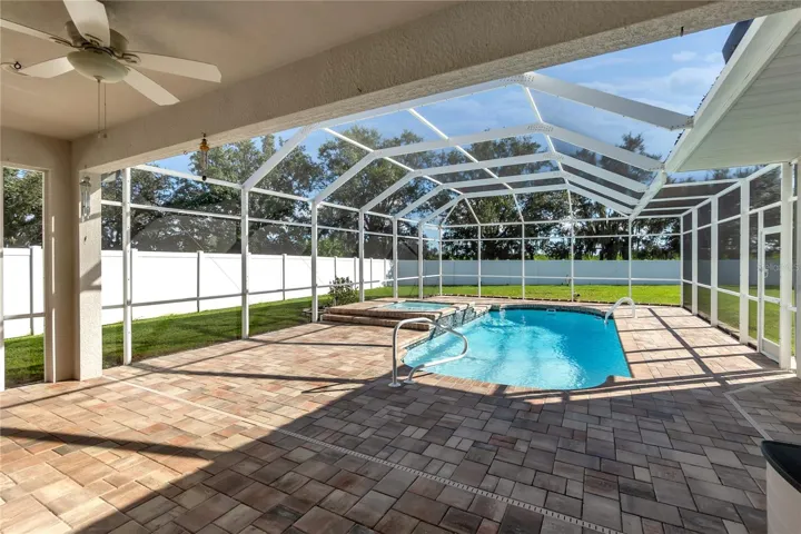 Expansive Paver Pool/Patio Area