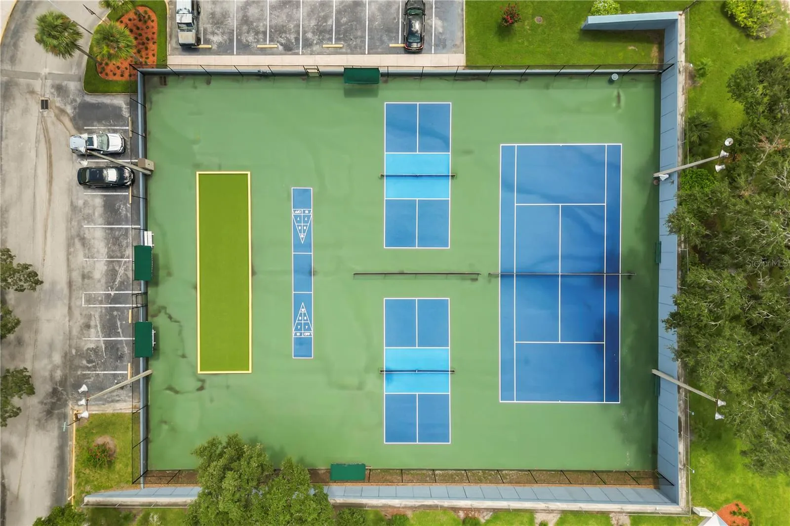 Tennis, pickleball and shuffle board
