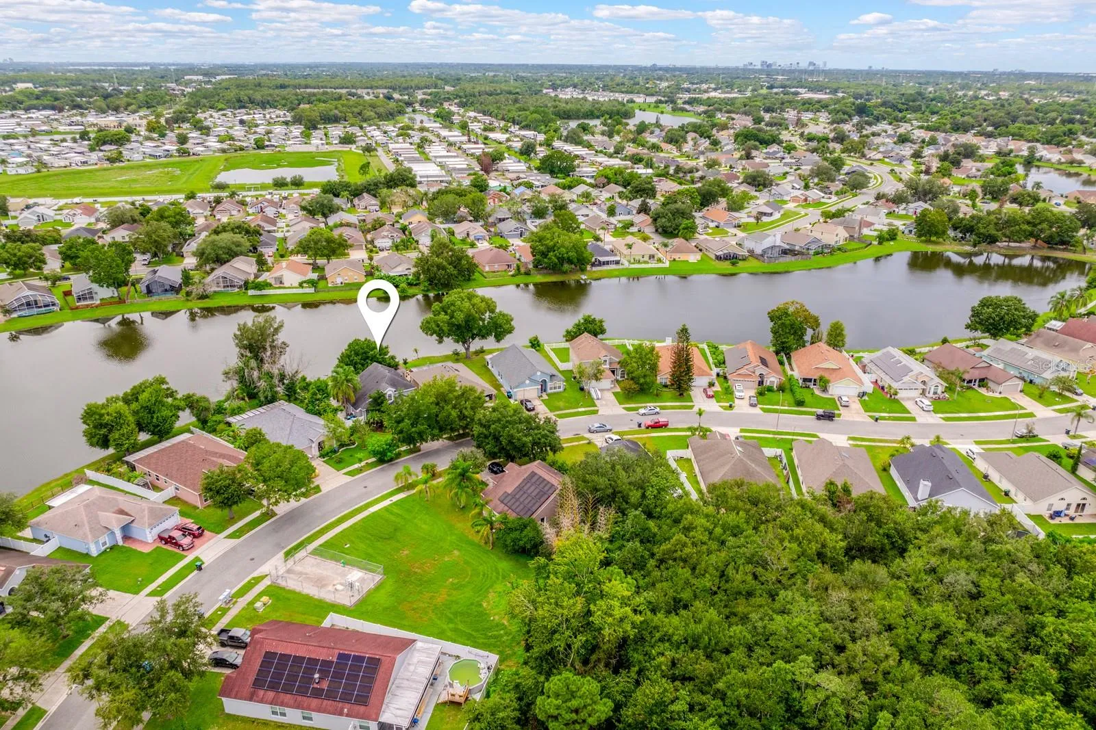 The lake is known for BASS AND TILAPIA FISHING, adding an enjoyable outdoor element right in your own backyard.