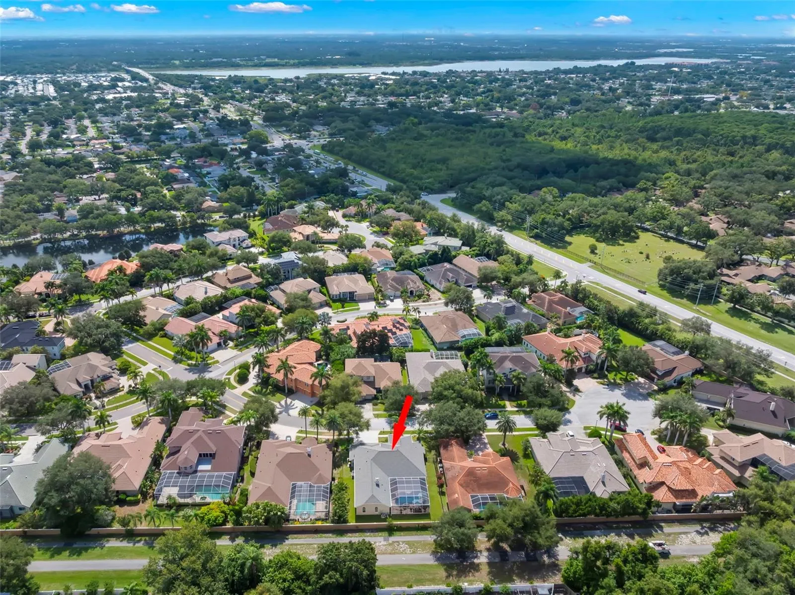 Aerial of Thurston Groves