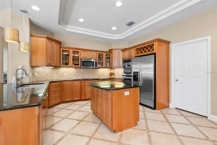 An abundance of Countertop Space plus and Island