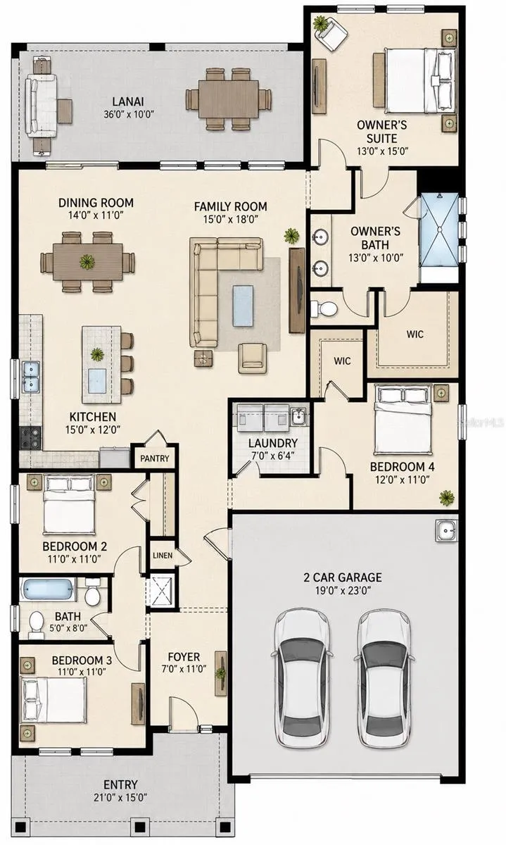 Sample floor plan / estimate