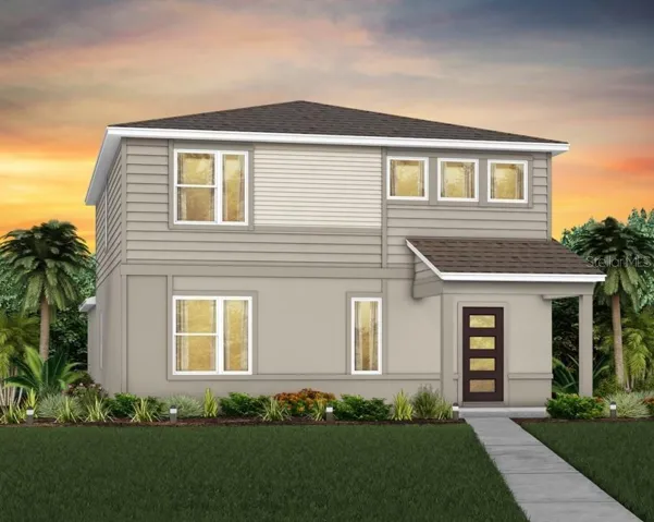Exterior Design. Artistic rendering for this new construction home. Pictures are for illustrative purposes only. Elevations, colors and options may vary.