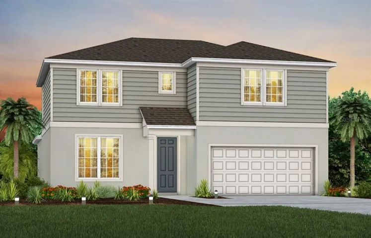 Exterior Design. Artistic rendering for this new construction home. Pictures are for illustrative purposes only. Elevations, colors and options may vary.