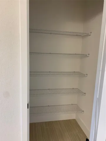 Linen closet in owners bath