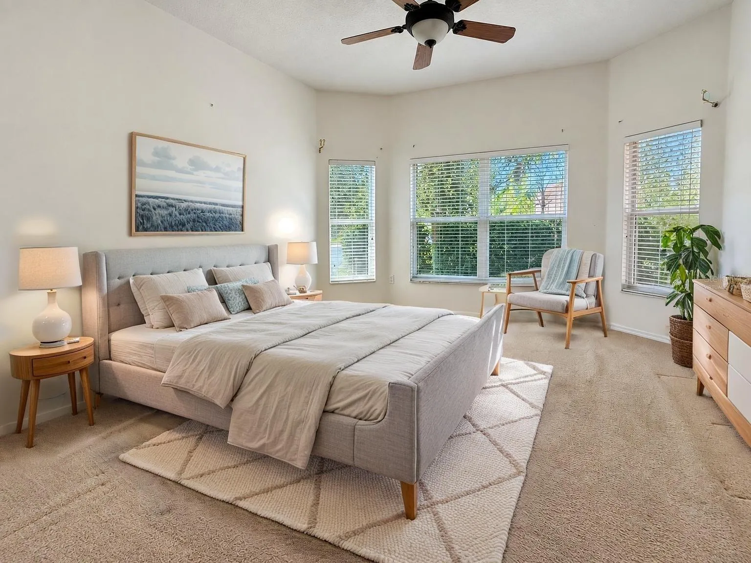 Virtually Staged: Primary Bedroom